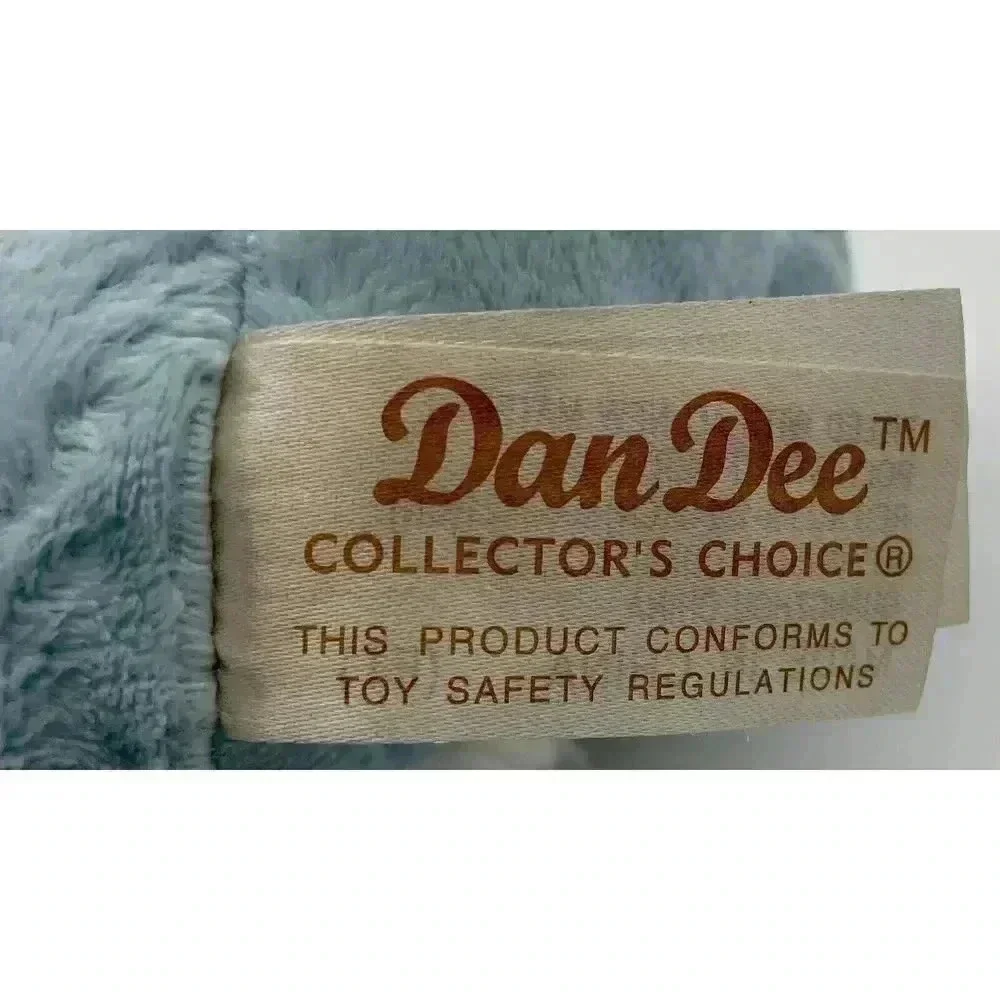 DanDee Collectors Choice Blue Rabbit Plush 2010 Small 7” Plush Stuffed Bunny Toy